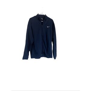 Nike Mens Blue Golf Tour Performance Therma-Fit Full Zip Track Jacket Size Large